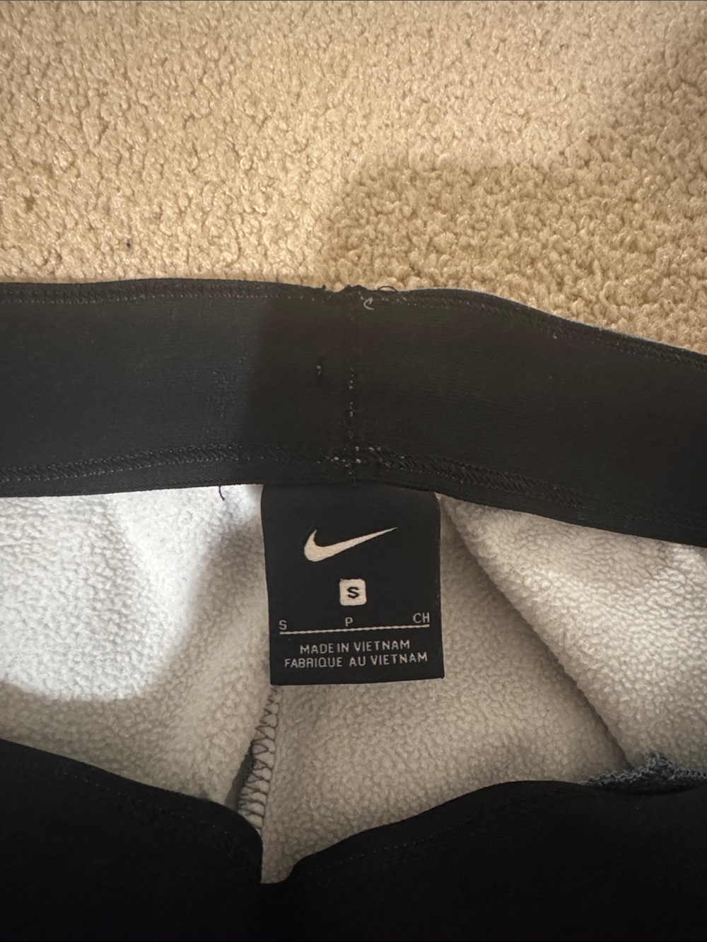 Nike Charcoal Gray Jogger Sweatpants with Swoosh - Picture 2 of 2